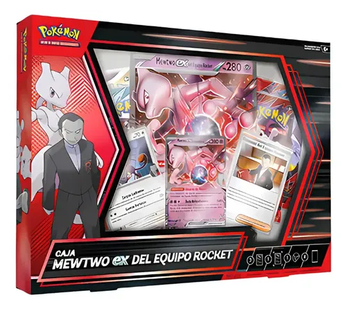 CAJA MEWTWO DEL EQUIPO ROCKET ESPAÑOL